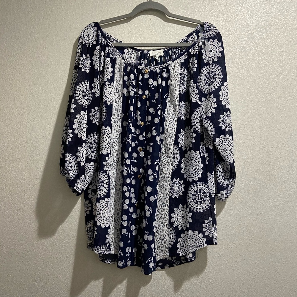 Siren Lily Floral Blouse